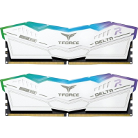 Оперативная память 64 Gb 6000 MHz Team Group T-FORCE DELTA RGB White (FF4D564G6000HC38ADC01)