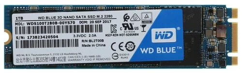 Твердотельный накопитель Western Digital 1000 Gb Blue WDS100T2B0B
