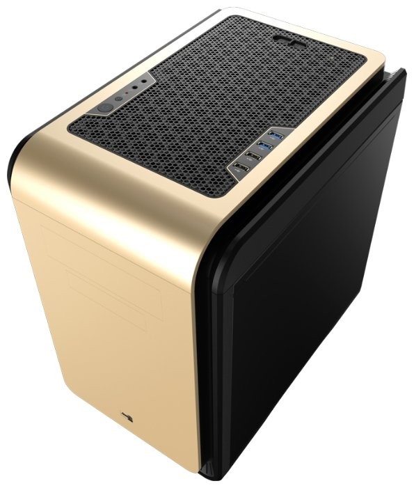 Компьютерный корпус AEROCOOL DEAD SILENCE CUBE Golden Edition