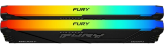 Оперативная память 64 Gb 3600 MHz Kingston FURY Beast RGB Black XMP (KF436C18BB2AK2/64)