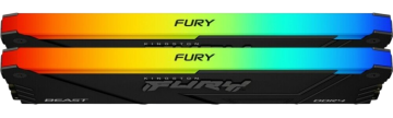 Оперативная память 64 Gb 3600 MHz Kingston FURY Beast RGB Black XMP (KF436C18BB2AK2/64)