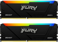 Оперативная память 64 Gb 3600 MHz Kingston FURY Beast RGB Black XMP (KF436C18BB2AK2/64)