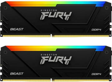 Оперативная память 64 Gb 3600 MHz Kingston FURY Beast RGB Black XMP (KF436C18BB2AK2/64)