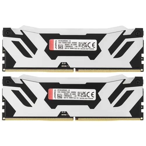 Оперативная память 32 Gb 7600 MHz Kingston FURY Renegade RGB Silver/Black (KF576C38RSAK2-32)