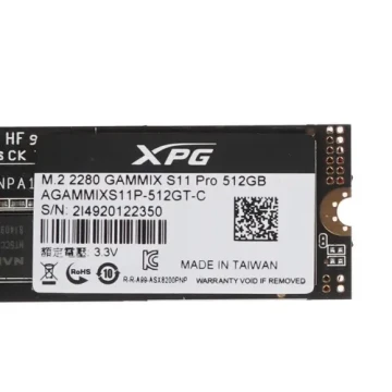Твердотельный накопитель ADATA XPG 512 Gb GAMMIX S11 PRO AGAMMIXS11P-512GT-C XPG