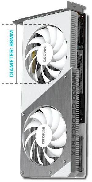 Видеокарта INNO3D (N407S2-126XX-186162W) GeForce RTX 4070 SUPER 12GB TWIN X2 OC White
