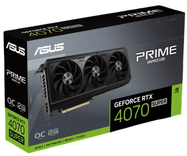 Видеокарта ASUS (PRIME-RTX4070S-O12G) GeForce RTX 4070 SUPER 12GB PRIME OC (90YV0KC6-M0NA00)