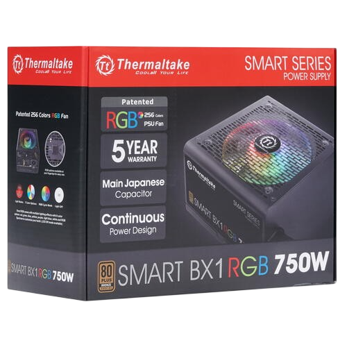 Блок питания Thermaltake 750W SMART BX1 RGB (PS-SPR-0750NHSABE-1)