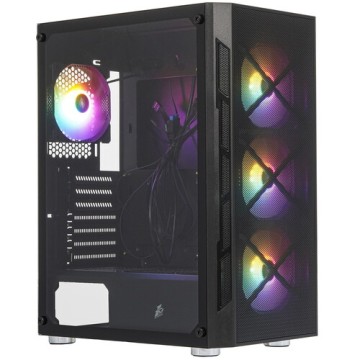 Компьютерный корпус 1STPLAYER FIREBASE XP LED Black (XP-BK-4F1)
