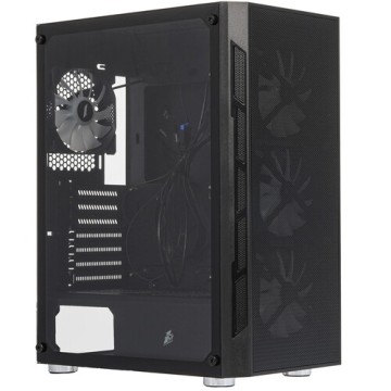 Компьютерный корпус 1STPLAYER FIREBASE XP LED Black (XP-BK-4F1)