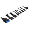 Компьютерный корпус 1STPLAYER FIREBASE XP LED Black (XP-BK-4F1)
