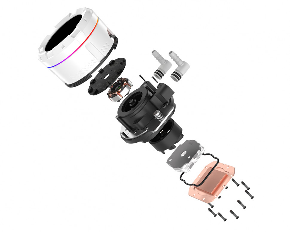 Система жидкостного охлаждения для процессора ID-COOLING SL240 XE ARGB White