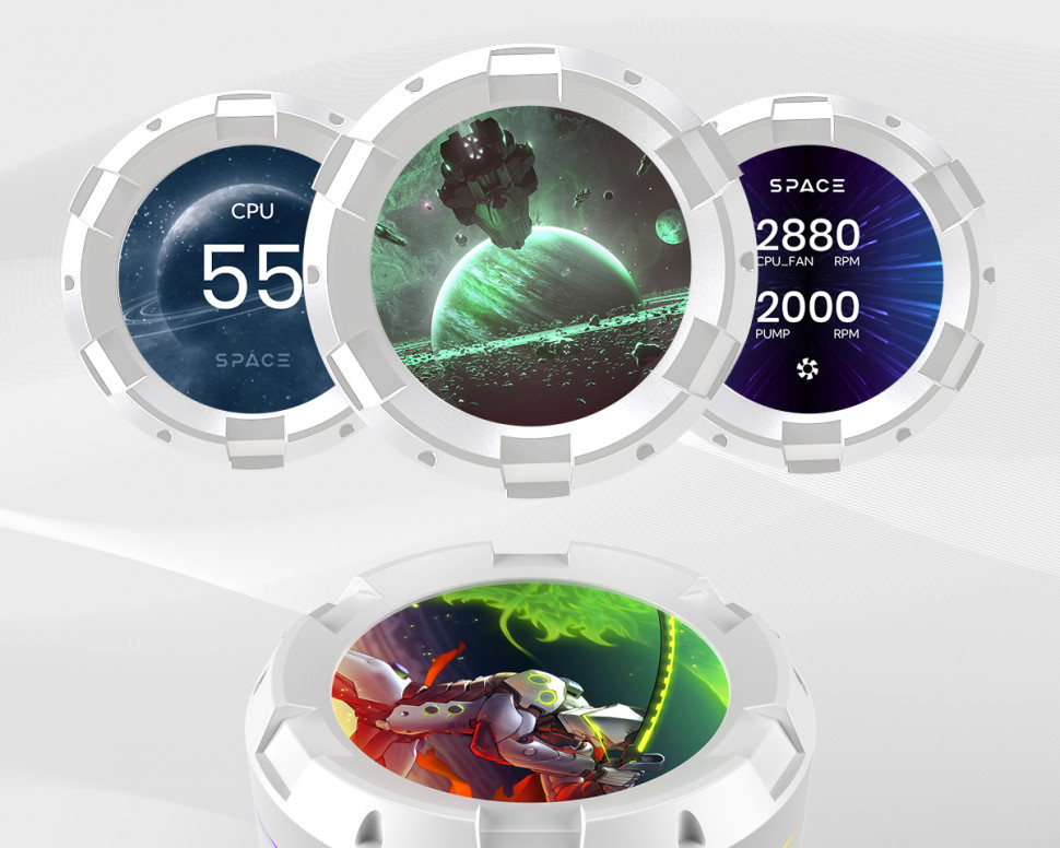 Система жидкостного охлаждения для процессора ID-COOLING SL240 XE ARGB White