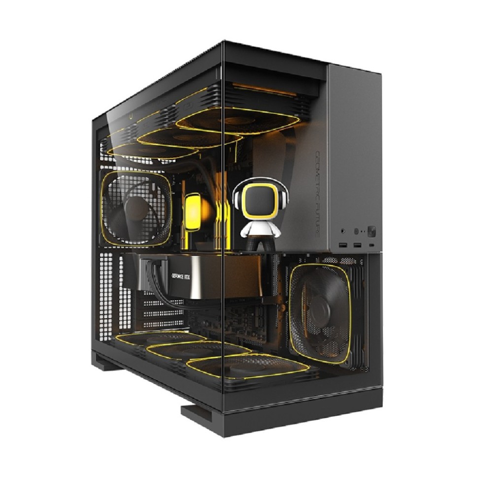 Компьютерный корпус Geometric Future Model 5 ARGB Black Gray with fans (1AM5WKBK02100)