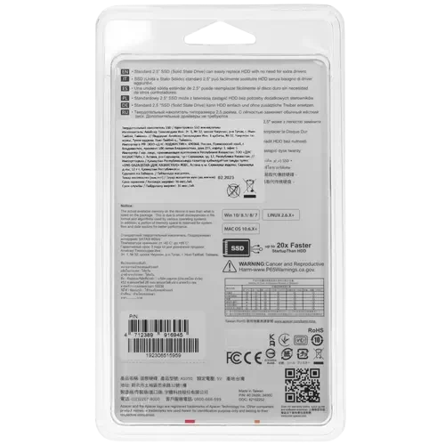 Твердотельный накопитель Apacer 1000 Gb (AP1TBAS350-1)