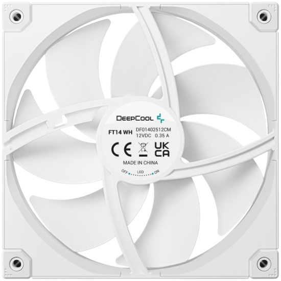 Вентилятор для корпуса Deepcool FT14 WH LED White