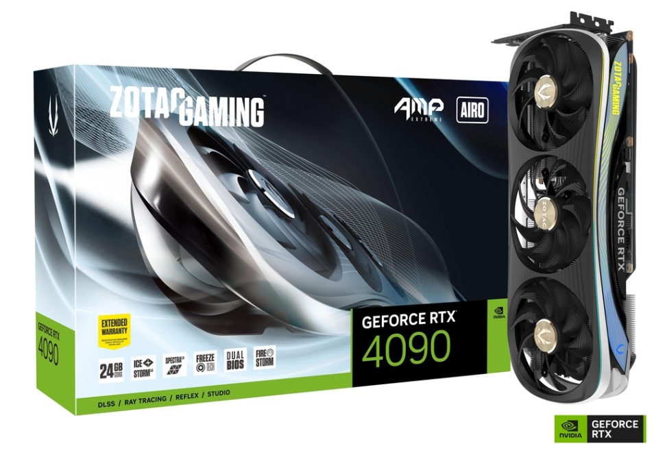 Видеокарта ZOTAC (ZT-D40900B-10P) GeForce RTX 4090 24GB AMP EXTREME AIRO