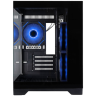 Компьютерный корпус 1STPLAYER MEGAVIEW MV6-TP ARGB Black (MV6-TP-BK-2FC7R-1FC7)