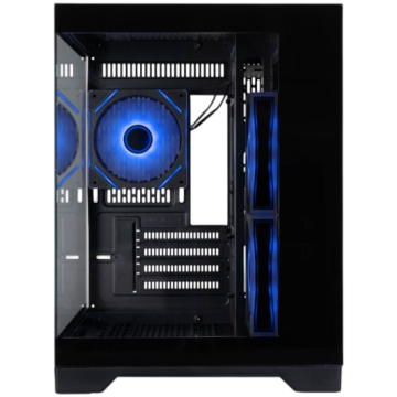 Компьютерный корпус 1STPLAYER MEGAVIEW MV6-TP ARGB Black (MV6-TP-BK-2FC7R-1FC7)