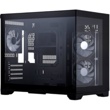 Компьютерный корпус 1STPLAYER MEGAVIEW MV6-TP ARGB Black (MV6-TP-BK-2FC7R-1FC7)