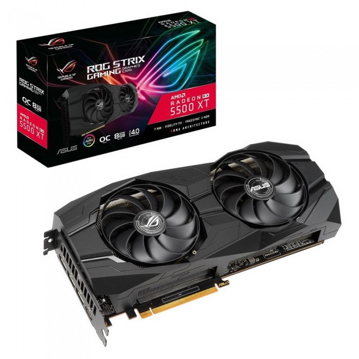 Видеокарта ASUS (ROG-STRIX-RX5500XT-O8G-GAMING) AMD Radeon RX 5500 XT 8GB ROG STRIX GAMING OC