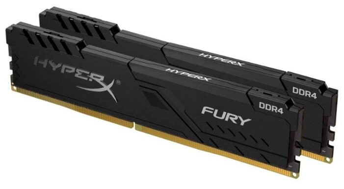 Оперативная память 16 Gb 2666 MHz Kingston HYPERX FURY Black (HX426C16FB3K2/16)