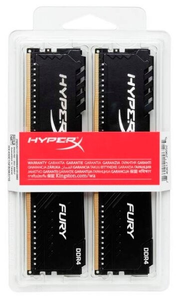 Оперативная память 16 Gb 2666 MHz Kingston HYPERX FURY Black (HX426C16FB3K2/16)