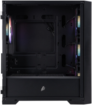 Компьютерный корпус 1STPLAYER TRILOBITE T4-G GLASS FRGB Black (T4-G-BK-4F1)