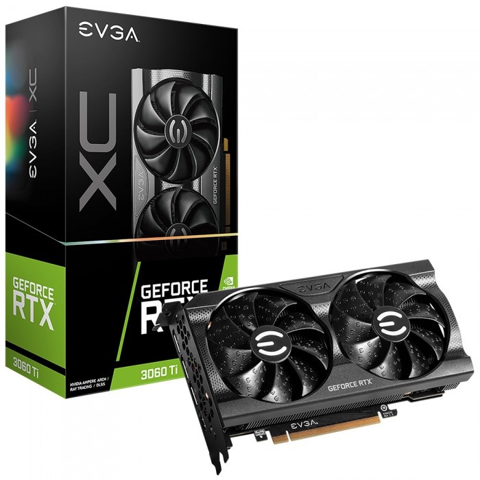 Видеокарта EVGA (08G-P5-3663-KL) GeForce RTX 3060 Ti 8GB XC GAMING LHR
