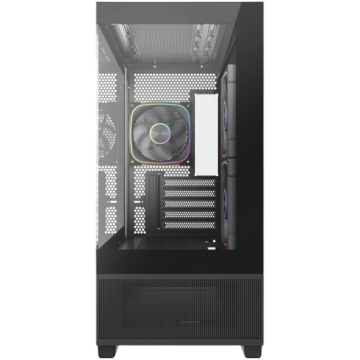 Компьютерный корпус Powercase Vision Micro S4B TG ARGB Black (VMMSHB-A3)