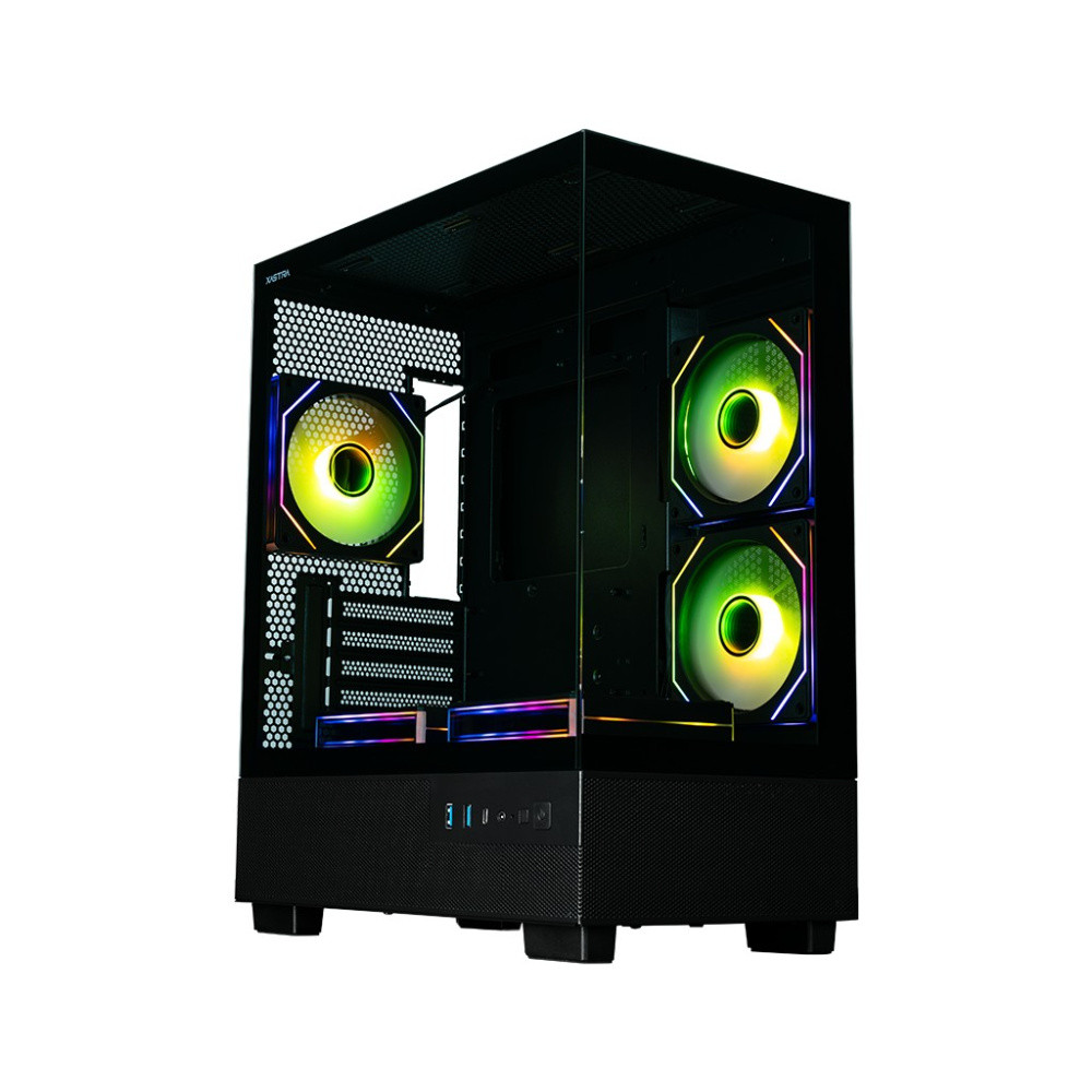 Компьютерный корпус XASTRA Q400M 5ARGB-C6-UC ARGB Black (Q400M-5FM12A-C6-UC)