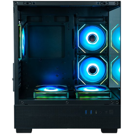 Компьютерный корпус XASTRA Q400M 5ARGB-C6-UC ARGB Black (Q400M-5FM12A-C6-UC)