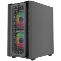 Компьютерный корпус Powercase Mistral SM04 TG ARGB Black (CMMSM04B-A3)
