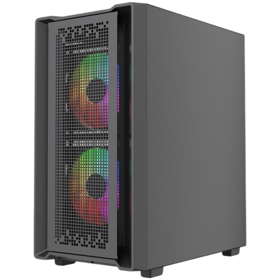 Компьютерный корпус Powercase Mistral SM04 TG ARGB Black (CMMSM04B-A3)
