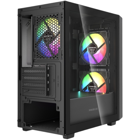 Компьютерный корпус Powercase Mistral SM04 TG ARGB Black (CMMSM04B-A3)