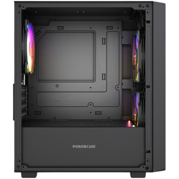 Компьютерный корпус Powercase Mistral SM04 TG ARGB Black (CMMSM04B-A3)