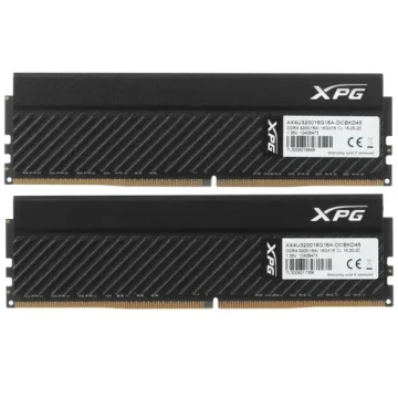 Оперативная память 32 Gb 3200 MHz ADATA GAMMIX D45 Black (AX4U320016G16A-DCBKD45)