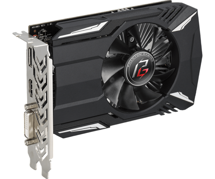 Видеокарта AsRock (PG RADEON 550 2G) Radeon RX 550 2GB Phantom Gaming