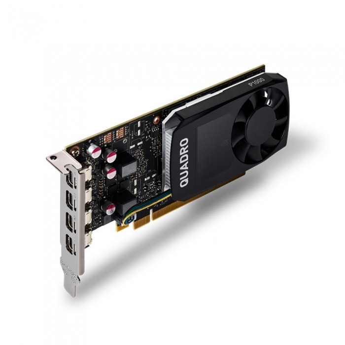 Видеокарта PNY (VCQP1000BLK-1) NVIDIA Quadro P1000 4GB PCI-E 3.0 4xMini DisplayPort OEM