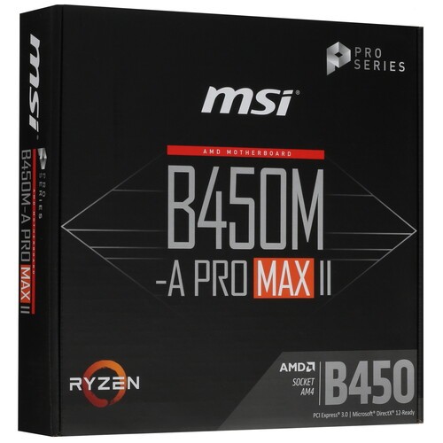 Материнская плата MSI B450M-A PRO MAX II
