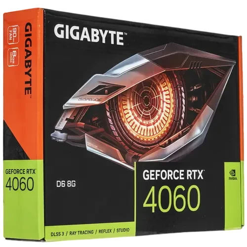 Видеокарта Gigabyte (GV-N4060D6-8GD) GeForce RTX 4060 8GB D6