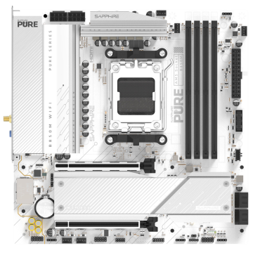 Материнская плата Sapphire B850M PURE WIFI White (52123-02-40G)