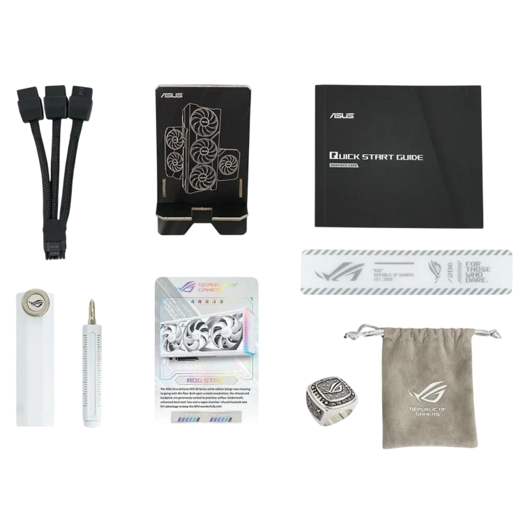 Видеокарта ASUS (ROG-STRIX-RTX4080S-O16G-WHITE) GeForce RTX 4080 SUPER 16GB ROG STRIX White OC (90YV0KB2-M0NA00)