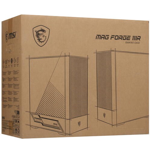 Компьютерный корпус MSI MAG FORGE 111R ARGB TG Window Brown 306-7G16X21-809