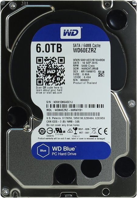 Жесткий диск Western Digital 6Tb WD60EZRZ WD Blue Desktop
