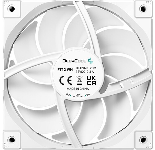 Вентилятор для корпуса Deepcool FT12 LED Black