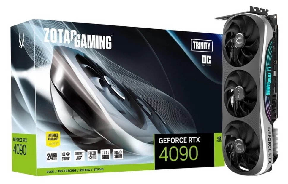 Видеокарта ZOTAC (ZT-D40900J-10P) GeForce RTX 4090 24GB TRINITY OC