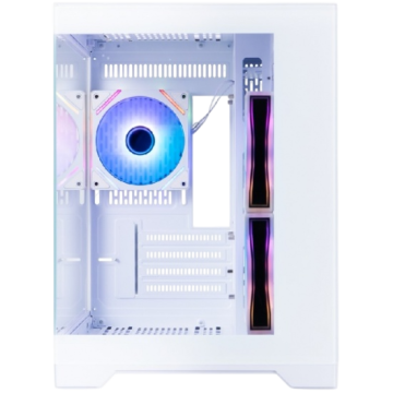 Компьютерный корпус 1STPLAYER MEGAVIEW MV6-TP ARGB White (MV6-TP-WH-2FC7R-W-1FC7-W)