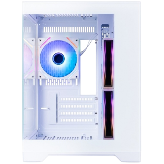 Компьютерный корпус 1STPLAYER MEGAVIEW MV6-TP ARGB White (MV6-TP-WH-2FC7R-W-1FC7-W)