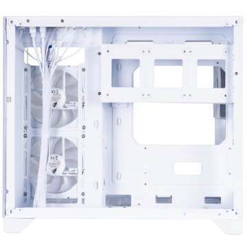 Компьютерный корпус 1STPLAYER MEGAVIEW MV6-TP ARGB White (MV6-TP-WH-2FC7R-W-1FC7-W)